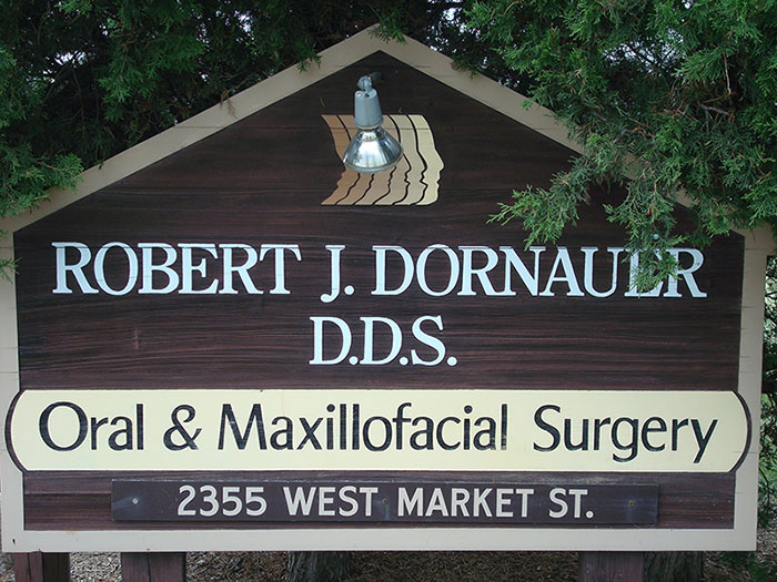 Robert J. Dornauer, DDS, Inc. 2355 West Market St sign