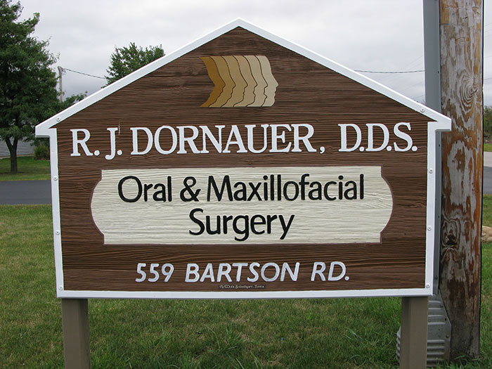 Robert J. Dornauer, DDS, Inc. 559 Bartson Rd sign
